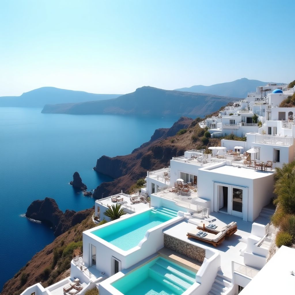 Cliffside hotels in Santorini